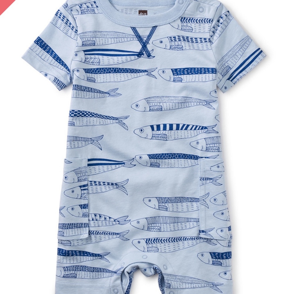 Cargo baby romper by Tea, size 3-6 months